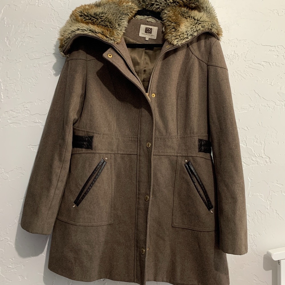 Laundry Wool Winter Trench Coat Size XL